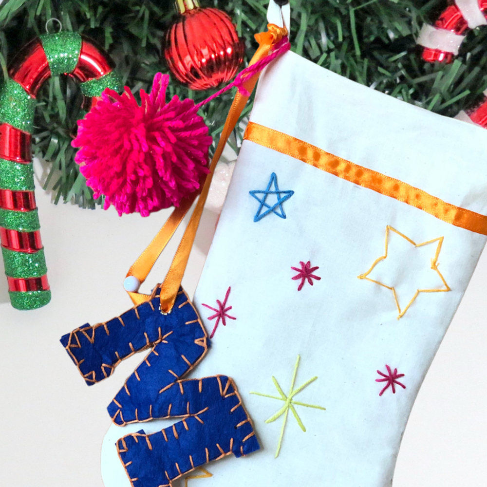 Bright Stars – Christmas Stocking Sewing Pattern (3 Sizes) – Free