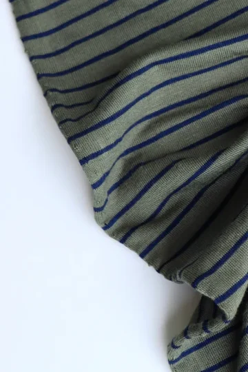 Olive Navy Stripe Rayon Spandex Jersey A0xwG5awjeTRj7Ly Edited